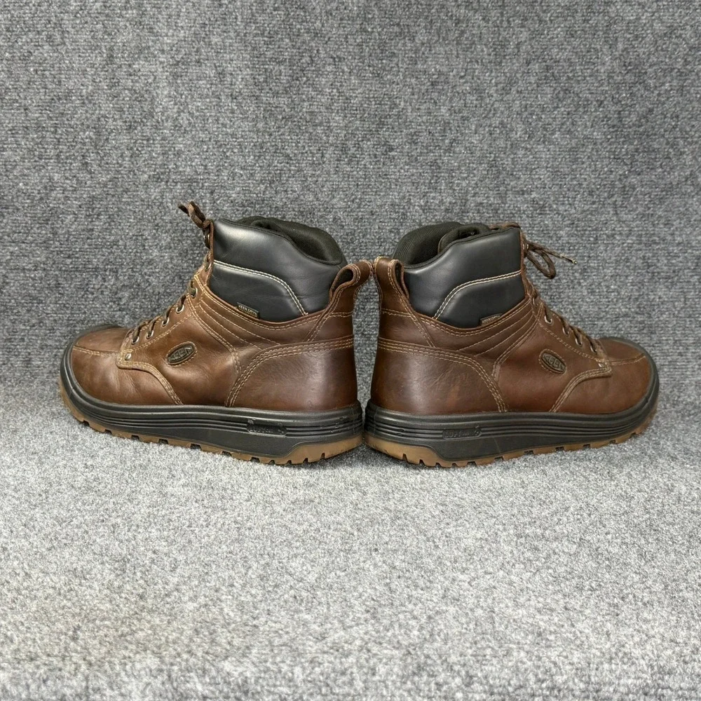 Keen Fort Wayne 6 Inch Work Boots Mens 11.5D Brown Leather Waterproof Carbon Toe
